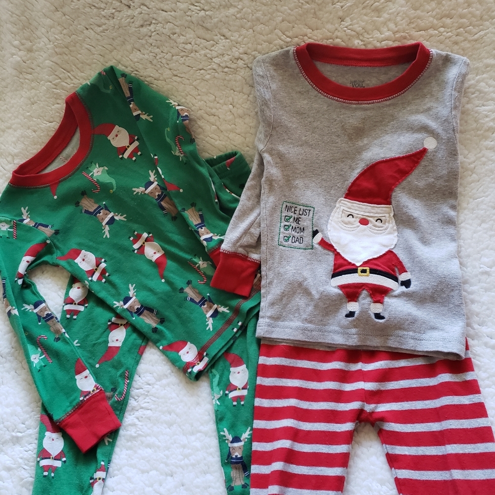 2 pair 3T Christmas pajamas